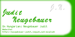 judit neugebauer business card